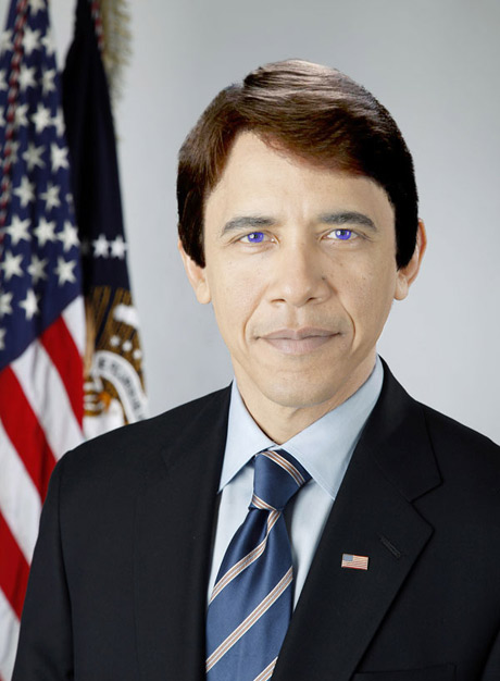 White Obama in White House